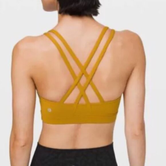 lululemon athletica Other - Lululemon Energy Bra Gold Mustard Yellow S/8